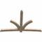 Ekena Millwork Davenport Rough Sawn Timber Gable Bracket, Douglas Fir, 108"W x 72"H x 4"D x 6"F, 16/12 Pitch GBW108X72X0406DAV00RDF - alternate 5